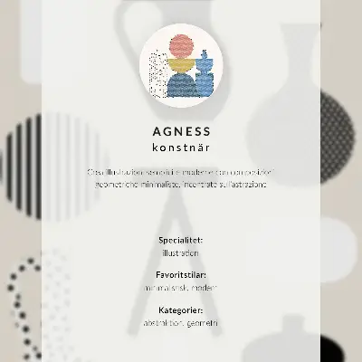 Poszter geometrikus építészeti formák és színek harmóniája