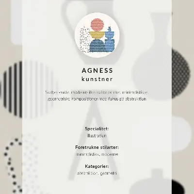 Poszter geometrikus építészeti formák és színek harmóniája