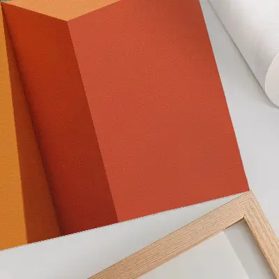 Poszter geometrikus építészeti formák és színek harmóniája