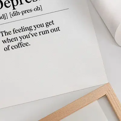 Depresso definíciója retro plakát