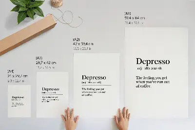 Depresso definíciója retro plakát