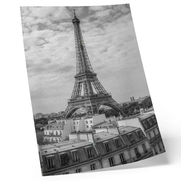 Poszternyomat elegáns modern Eiffel-torony szürke perspektívában