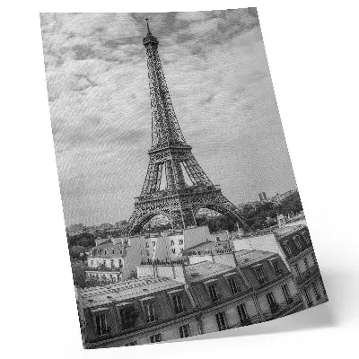 Poszternyomat elegáns modern Eiffel-torony szürke perspektívában