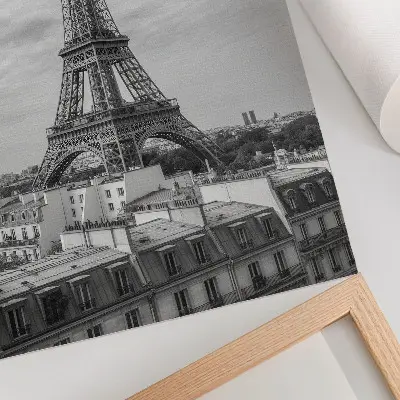 Poszternyomat elegáns modern Eiffel-torony szürke perspektívában