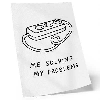 Retro plakát Minimalista illusztráció humorral