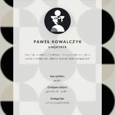 Retro plakát geometrikus színes minimalista modern formatervezésű