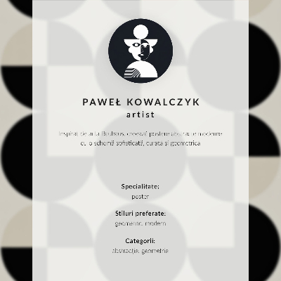Retro plakát Geometria, színek, minimalizmus, modernitás, forma