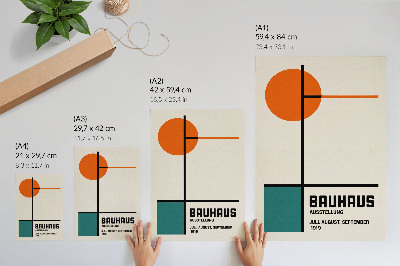 Retro plakát Geometria, színek, minimalizmus, modernitás, forma