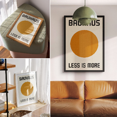 Poszter Minimalizmus kör Bauhaus krém háttér