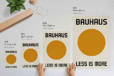 Poszter Minimalizmus kör Bauhaus krém háttér