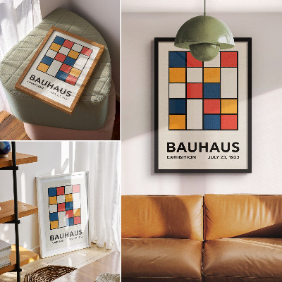 Retro plakát Geometriai alakzatok minimalista stílusban