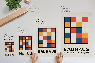 Retro plakát Geometriai alakzatok minimalista stílusban