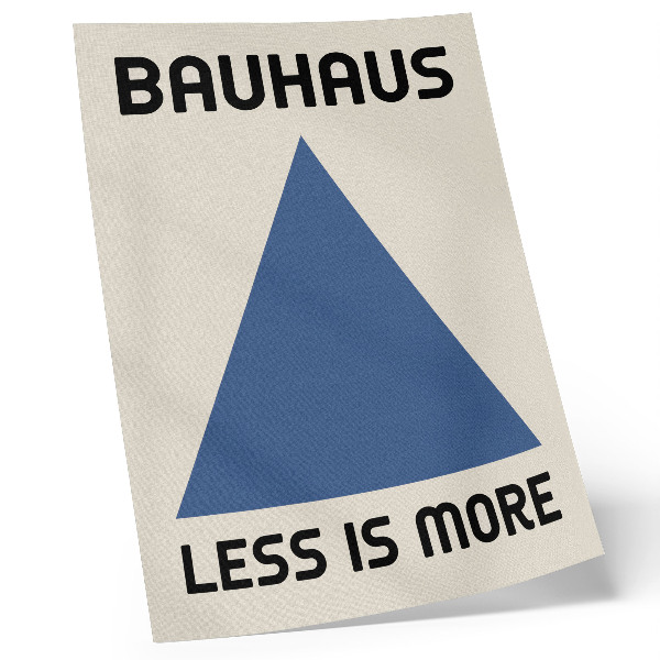 Poszter nyomtatás A Bauhaus stílust a geometrikus egyszerűség uralja.