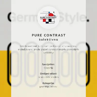 Poszter nyomtatás a Bauhaus stílusú geometrikus mintával