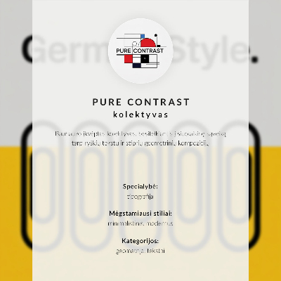 Poszter nyomtatás A Bauhaus stílust a geometrikus egyszerűség uralja.