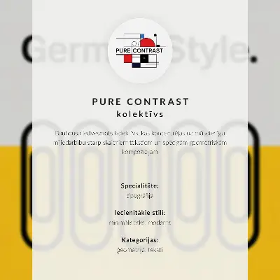 Poszter nyomtatás a Bauhaus stílusú geometrikus mintával