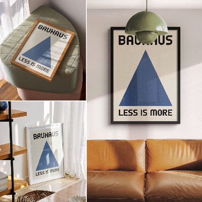 Poszter nyomtatás A Bauhaus stílust a geometrikus egyszerűség uralja.