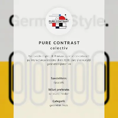 Poszter nyomtatás a Bauhaus stílusú geometrikus mintával