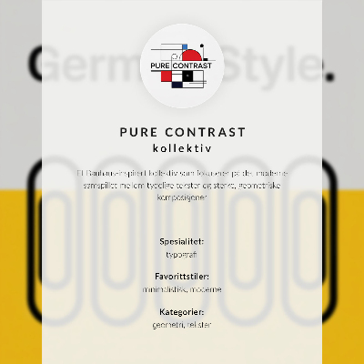 Poszter nyomtatás A Bauhaus stílust a geometrikus egyszerűség uralja.