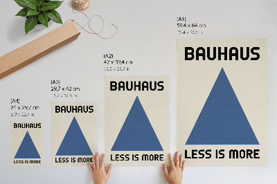 Poszter nyomtatás A Bauhaus stílust a geometrikus egyszerűség uralja.