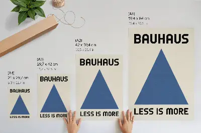 Poszter nyomtatás a Bauhaus stílusú geometrikus mintával