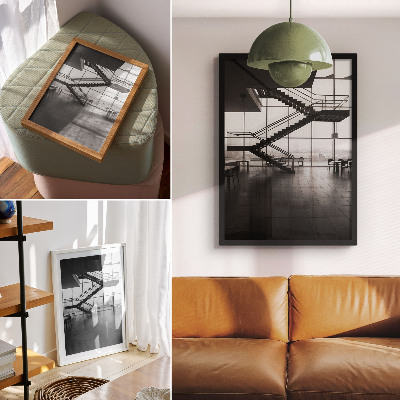 Poszter Modern lépcsők geometrikus elegancia
