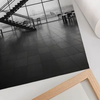 Poszter modern lépcsők geometrikus elegancia mintával