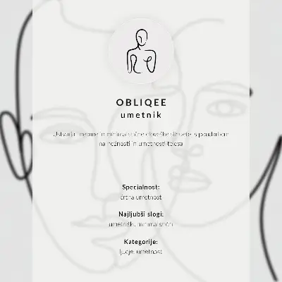 Poszter nyomtatás minimalista női körvonal kompozíció elegáns stílusban