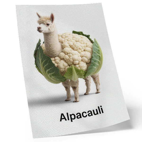 Poszter nyomtatás Az alpaka és a karfiol szokatlan kombinációja