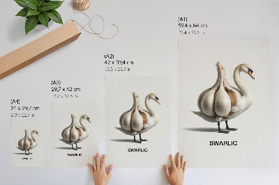 Poszter Hattyú fokhagymás szürrealizmussal kombinálva