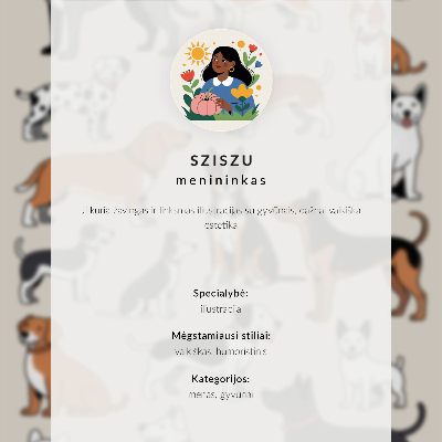 Retro plakát Egy cica szürke háttéren, minimalista stílusban