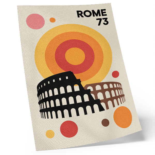 Retro plakát Colosseum művészeti retro körök
