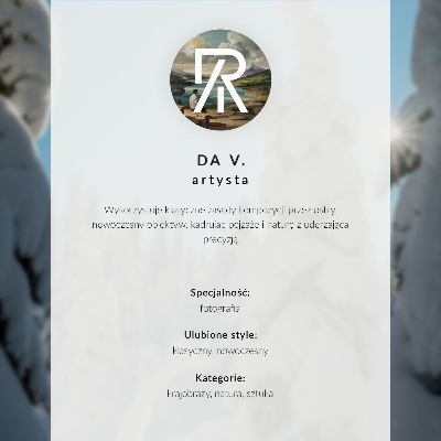 Poszter Türkizkék tó hegyek gyönyörű felhők