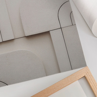 Retro plakát Geometriai formák modern kompozíció elegancia