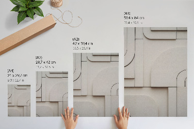 Retro plakát Geometriai formák modern kompozíció elegancia