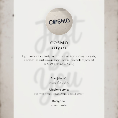 Poszter Fekete betűkkel fehér alapon, egyszerű elrendezés