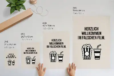 Poszter nyomtatás értelmes szöveges ikonográfiai mintával, bézs háttérrel