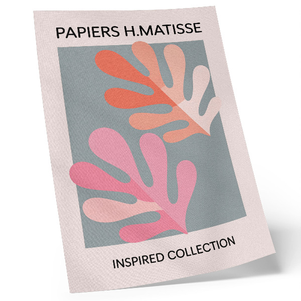 Poszter Matisse színes ihlette geometrikus levelek