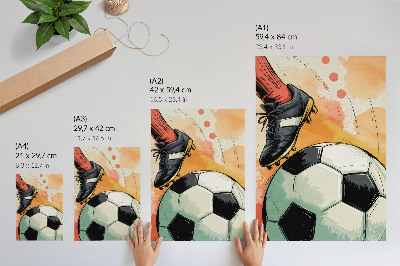 Poszter Sportos hangsúly, gyönyörű színek, dinamikus kompozíció