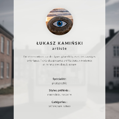 Poszter nyomtatás Idilli fa kioszk világos épületek