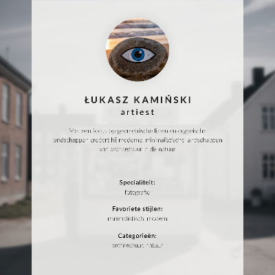 Poszter nyomtatás Idilli fa kioszk világos épületek