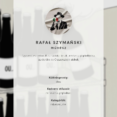 Poszter nyomtatás Színes kávézó, olasz színek, modern hangulat