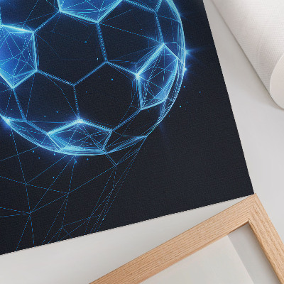 Retro plakát Digitális gömb geometriai vonalak és fények