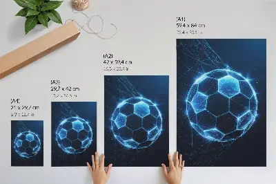 Retro plakát digitális gömb geometriai vonalakkal és fényekkel