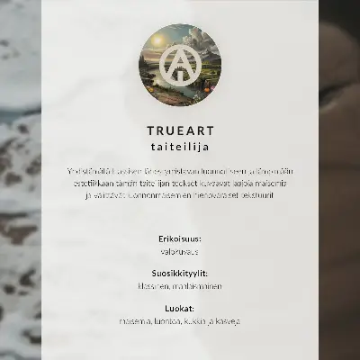 Poszter aranyló fa sötét erdő és tó hátterével