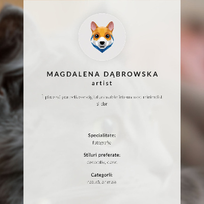 Poszter Egy fiatal elefánt világos háttér előtt