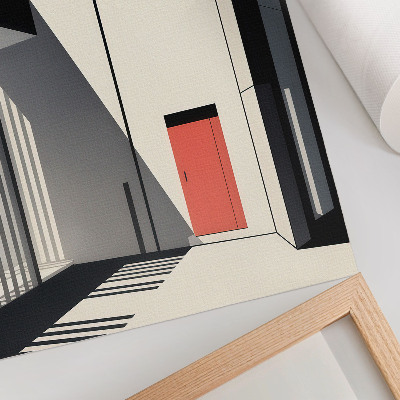 Poszter nyomtatás Minimalista geometrikus építészet kontrasztja