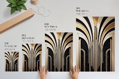 Poszter Modern boltívek Elegancia Art Deco Kontraszt