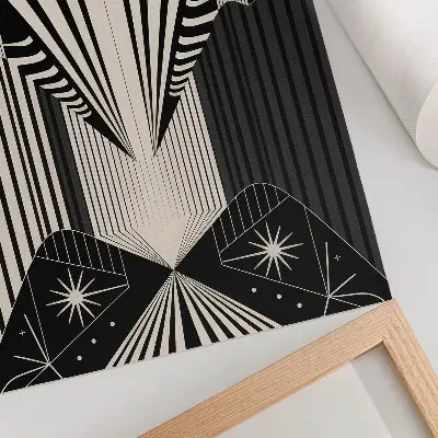 Poszter nyomtatás a geometrikus formák és a modernitás merész kontrasztjaival