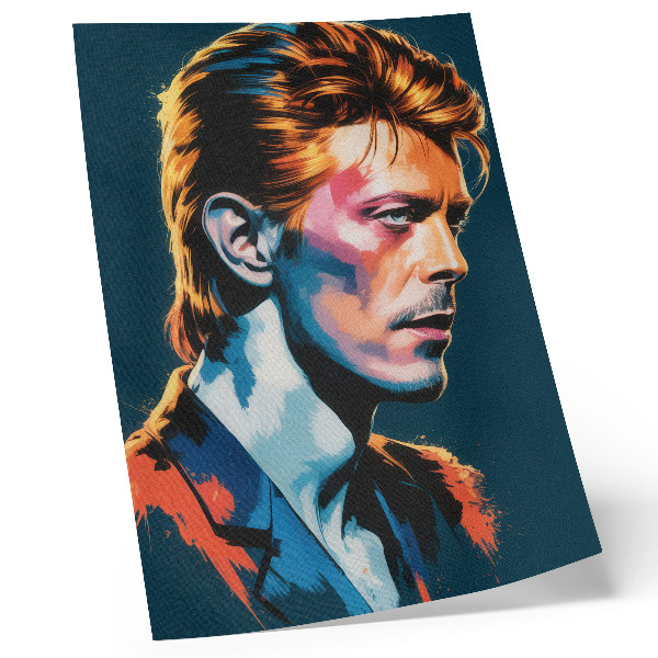 Retro plakát Dinamikus színekkel megvilágított pop art portré